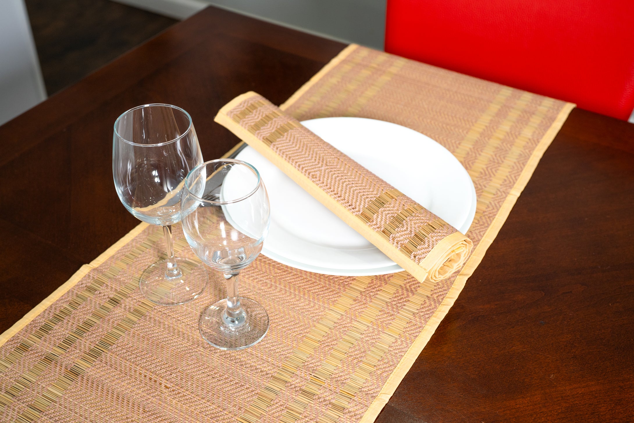 Handwoven Beige Placemat