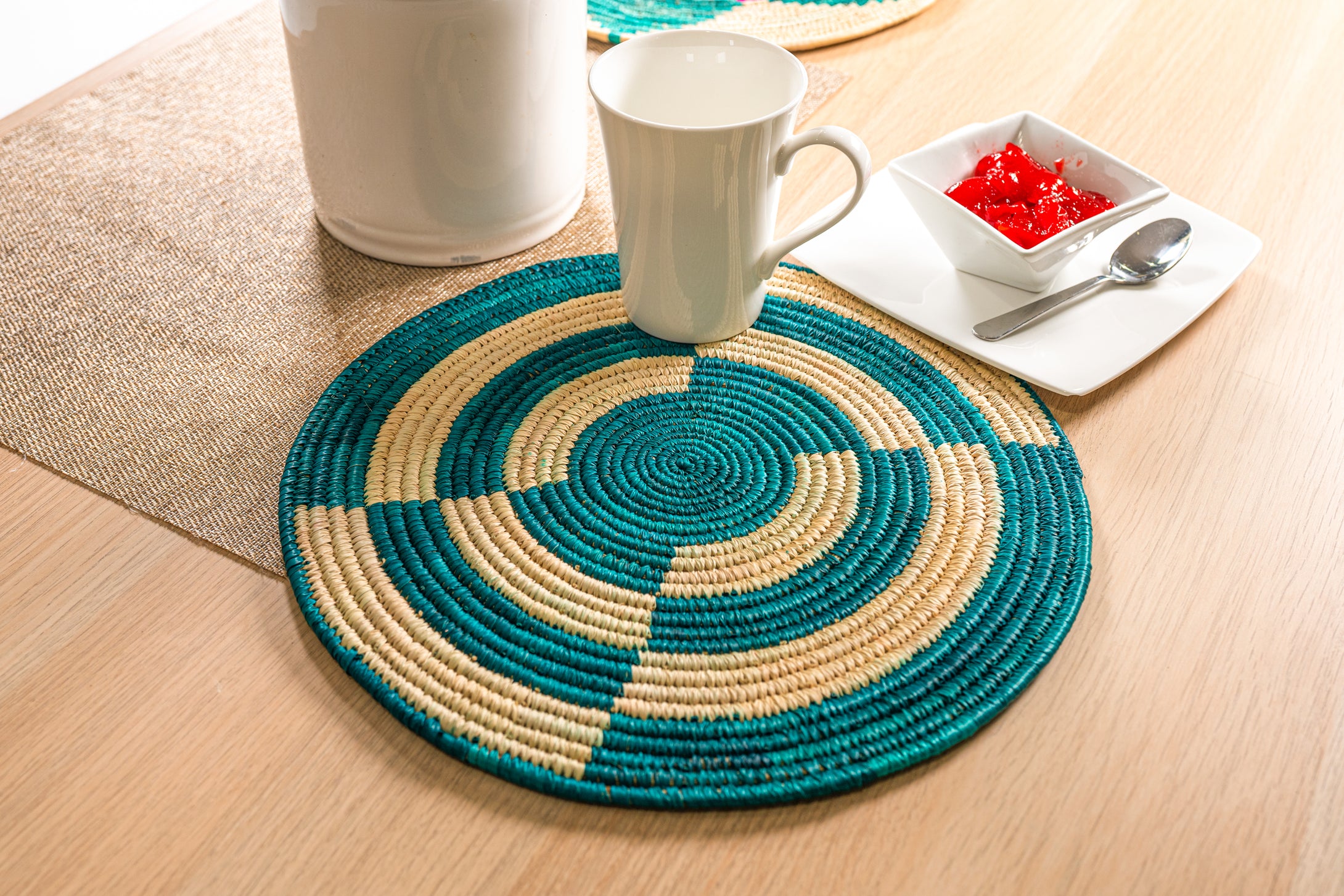 Green Natural Handwoven Placemat